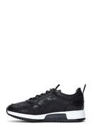 Erkek Siyah Deri Kalın Tabanlı Sneaker | Derimod Erkek Siyah Deri Kalın Tabanlı Sneaker | Derimod