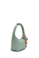 Women's Green Accessory Knitted Mini Handbag | Derimod Women's Green Accessory Knitted Mini Handbag | Derimod