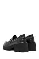 Kadın Siyah Kalın Topuklu Deri Maskülen Loafer | Derimod Kadın Siyah Kalın Topuklu Deri Maskülen Loafer | Derimod