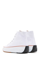 Kadın Beyaz Kalın Tabanlı Bilekli Sneaker | Derimod Kadın Beyaz Kalın Tabanlı Bilekli Sneaker | Derimod