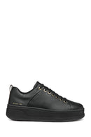 Geox Women's Black Spherica Ecub-2 Lace-Up Leather Sneaker | Derimod Geox Women's Black Spherica Ecub-2 Lace-Up Leather Sneaker | Derimod