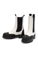 ACBC x Derimod Women's Cream Chelsea Boots | Derimod ACBC x Derimod Women's Cream Chelsea Boots | Derimod