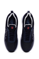 Derimod Zero Men's Navy Blue Lace-Up Thick Sole Sneaker | Derimod Derimod Zero Men's Navy Blue Lace-Up Thick Sole Sneaker | Derimod
