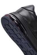 Erkek Siyah Bağcıklı Kalın Tabanlı Deri Sneaker | Derimod Erkek Siyah Bağcıklı Kalın Tabanlı Deri Sneaker | Derimod
