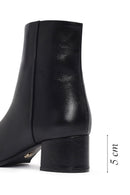 Woman Black Zippered Low Heeled Shoes Leather Boat | Derimod Woman Black Zippered Low Heeled Shoes Leather Boat | Derimod