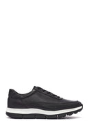 Erkek Siyah Bağcıklı Kalın Tabanlı Deri Casual Sneaker | Derimod Erkek Siyah Bağcıklı Kalın Tabanlı Deri Casual Sneaker | Derimod