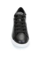 Geox Kadın Siyah Jaysen Bağcıklı Deri Sneaker | Derimod Geox Kadın Siyah Jaysen Bağcıklı Deri Sneaker | Derimod