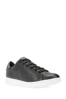 Geox Kadın Siyah Jaysen Bağcıklı Deri Sneaker | Derimod Geox Kadın Siyah Jaysen Bağcıklı Deri Sneaker | Derimod