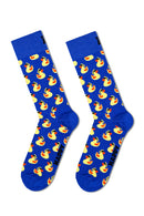 Happy Socks Erkek Mavi Ördek Desenli Pamuklu Çorap | Derimod Happy Socks Erkek Mavi Ördek Desenli Pamuklu Çorap | Derimod