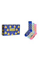 Happy Socks Erkek Çok Renkli Ördek Desenli Pamuklu 3’lü Çorap Seti | Derimod Happy Socks Erkek Çok Renkli Ördek Desenli Pamuklu 3’lü Çorap Seti | Derimod