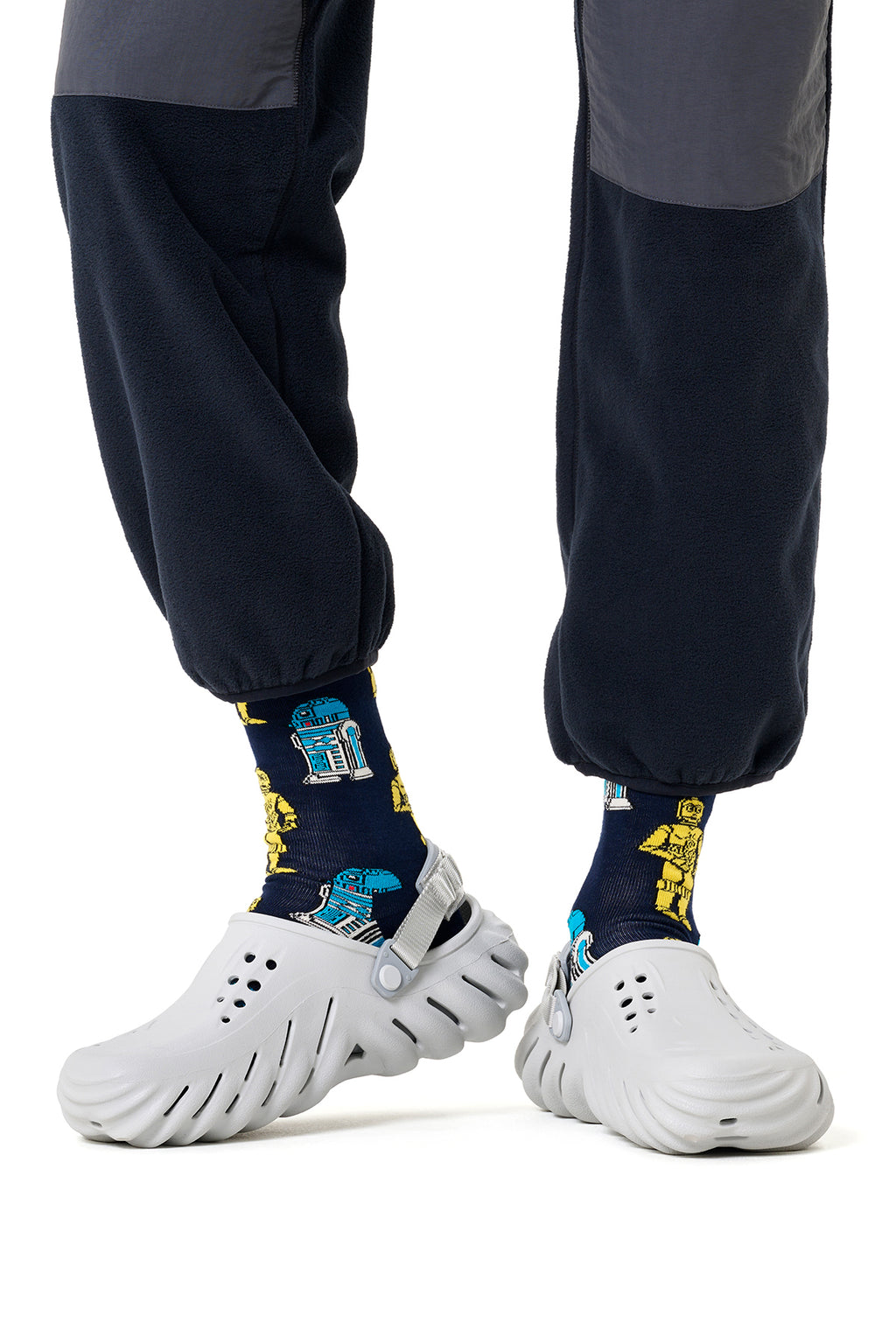 Happy Socks Erkek Lacivert Star Wars Desenli Pamuklu Çorap