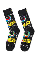Happy Socks Erkek Siyah Star Wars Desenli Pamuklu Çorap | Derimod Happy Socks Erkek Siyah Star Wars Desenli Pamuklu Çorap | Derimod