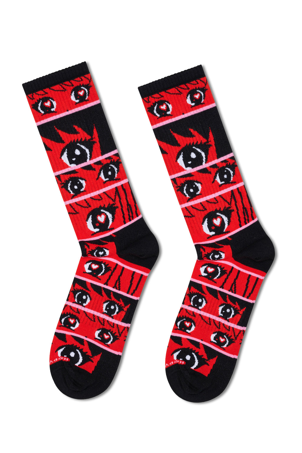 Happy Socks Erkek Kırmızı Desenli Pamuklu Çorap