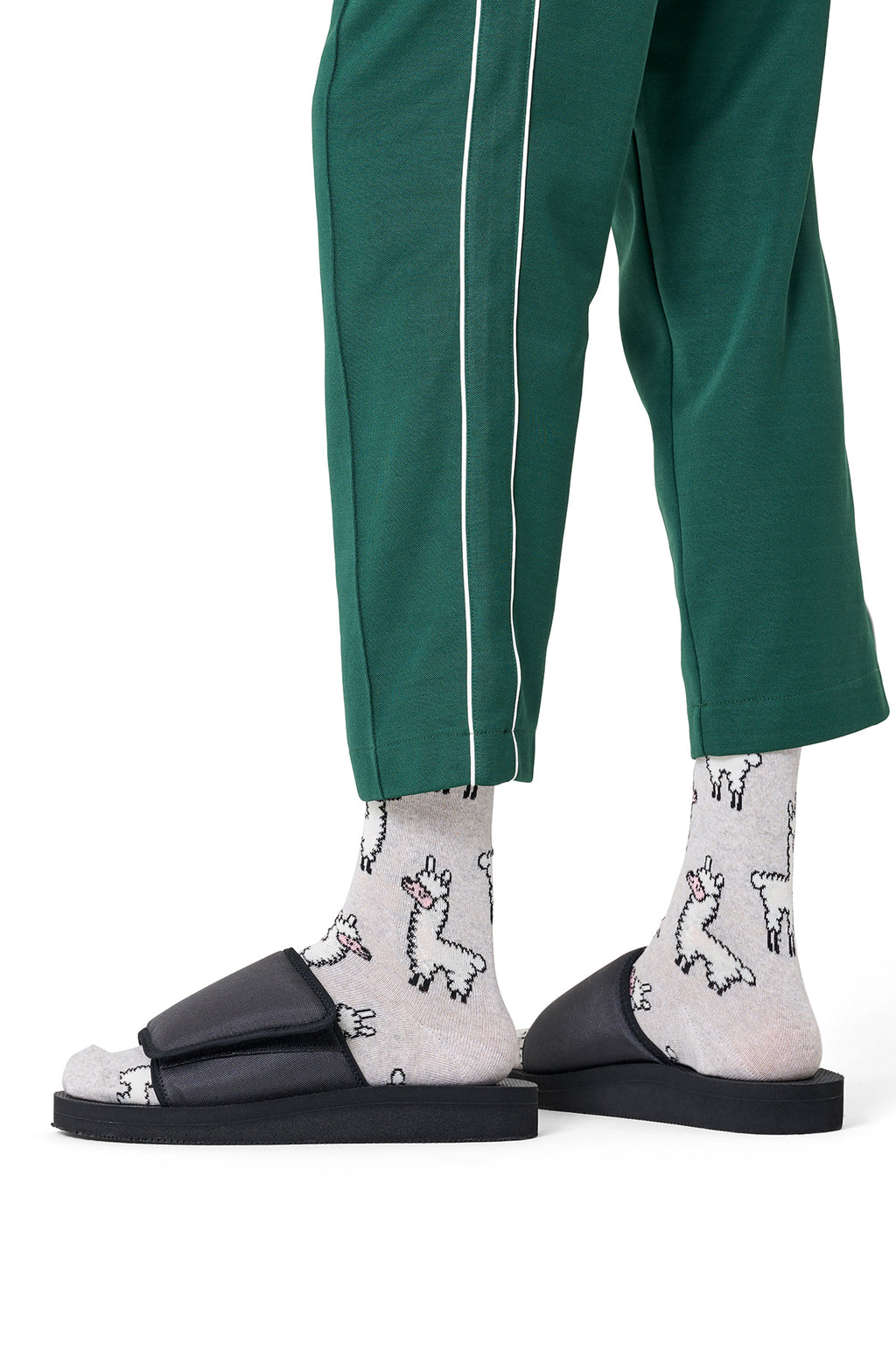 Happy Socks Erkek Gri Desenli Pamuklu Çorap