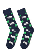 Happy Socks Erkek Lacivert Desenli Pamuklu Çorap | Derimod Happy Socks Erkek Lacivert Desenli Pamuklu Çorap | Derimod