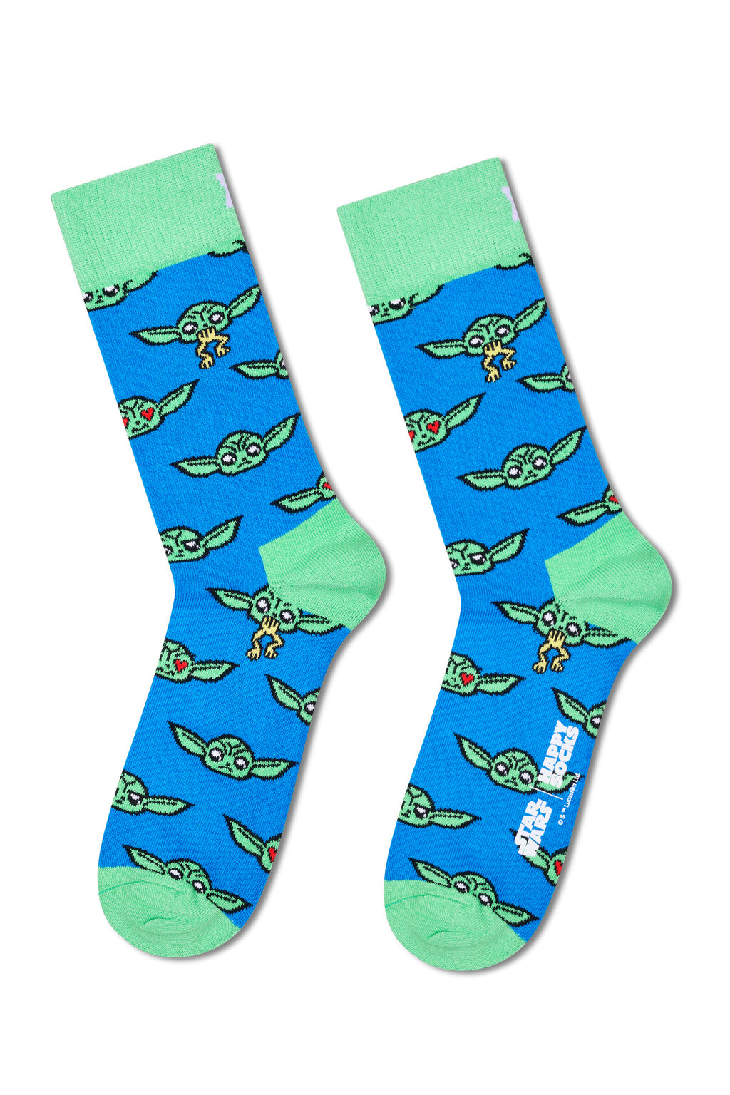 Happy Socks Erkek Mavi Star Wars Desenli Pamuklu Çorap