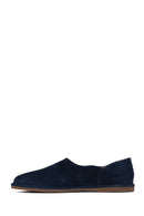 Erkek Lacivert Süet Deri Loafer | Derimod Erkek Lacivert Süet Deri Loafer | Derimod