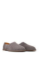 Erkek Gri Süet Deri Loafer | Derimod Erkek Gri Süet Deri Loafer | Derimod