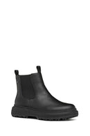 Geox Woman Siyah Leather Chelsea Bot | Derimod Geox Woman Siyah Leather Chelsea Bot | Derimod
