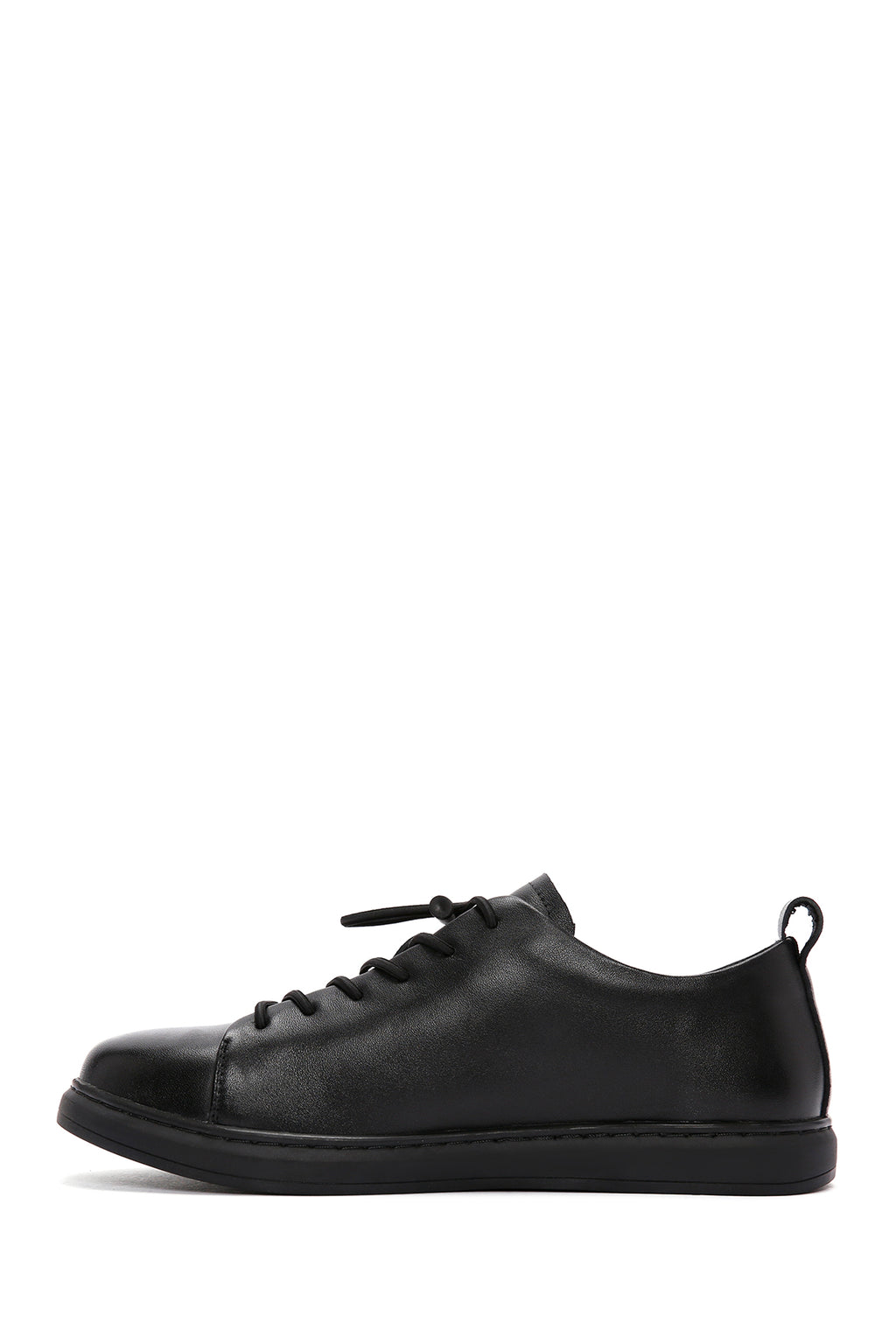 Erkek Siyah Deri Sneaker