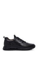 Erkek Siyah Bağcıklı Deri Casual Sneaker | Derimod Erkek Siyah Bağcıklı Deri Casual Sneaker | Derimod
