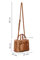 Woman Brown Long-Strap Mini Shoulder Bag | Derimod Woman Brown Long-Strap Mini Shoulder Bag | Derimod