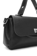 Women's Black Long Strap Casual Shoulder Bag | Derimod Women's Black Long Strap Casual Shoulder Bag | Derimod