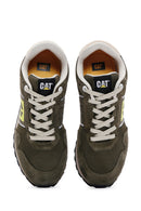 Caterpillar Erkek Haki Shelby Süet Deri Sneaker | Derimod Caterpillar Erkek Haki Shelby Süet Deri Sneaker | Derimod