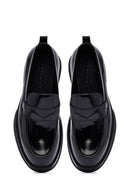 Male Black Thick-Soled Leather Loafer | Derimod Male Black Thick-Soled Leather Loafer | Derimod