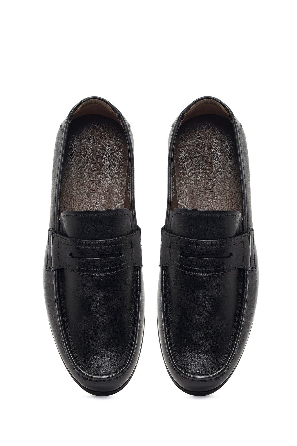 Erkek Siyah Deri Casual Loafer