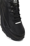 Derimod Studio Erkek Siyah Bağcıklı Kalın Tabanlı Sneaker | Derimod Derimod Studio Erkek Siyah Bağcıklı Kalın Tabanlı Sneaker | Derimod