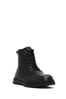 Men's Black Zippered Leather Boot | Derimod Men's Black Zippered Leather Boot | Derimod