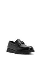 Erkek Siyah Tokalı Deri Casual Loafer | Derimod Erkek Siyah Tokalı Deri Casual Loafer | Derimod