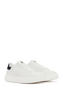 Erkek Beyaz Bağcıklı Sneaker | Derimod Erkek Beyaz Bağcıklı Sneaker | Derimod