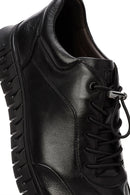 Derimod Fly Erkek Siyah Bağcıklı Deri Casual Sneaker | Derimod Derimod Fly Erkek Siyah Bağcıklı Deri Casual Sneaker | Derimod