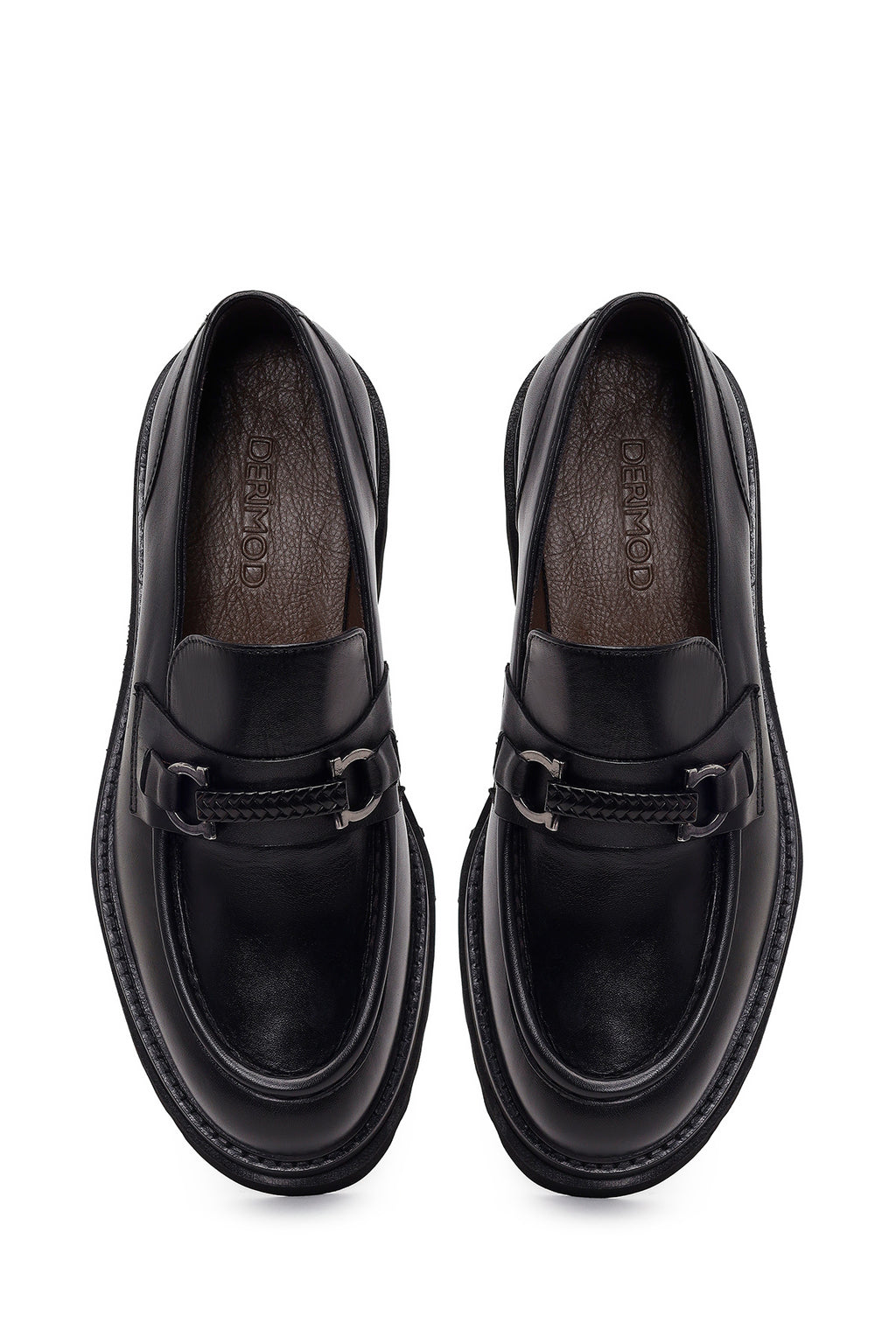 Erkek Siyah Deri Casual Loafer