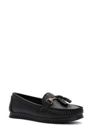 Kadın Siyah Püskül Detaylı Loafer | Derimod Kadın Siyah Püskül Detaylı Loafer | Derimod