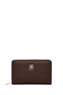 Women's Brown Printed Wallet | Derimod Women's Brown Printed Wallet | Derimod