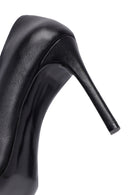 Kadın Siyah İnce Topuklu Deri Stiletto | Derimod Kadın Siyah İnce Topuklu Deri Stiletto | Derimod