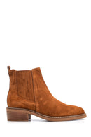 Women's Suede Leather Heeled Boots | Derimod Women's Suede Leather Heeled Boots | Derimod