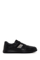 Erkek Siyah Bağcıklı Deri Sneaker | Derimod Erkek Siyah Bağcıklı Deri Sneaker | Derimod