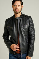 New Bosh Men's Leather Jacket | Derimod New Bosh Men's Leather Jacket | Derimod