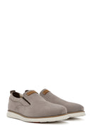 Erkek Vizon Nubuk Deri Casual Loafer | Derimod Erkek Vizon Nubuk Deri Casual Loafer | Derimod