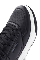 Skechers Men's Black Uno Court Lace-Up Chunky Sole Sneakers | Derimod Skechers Men's Black Uno Court Lace-Up Chunky Sole Sneakers | Derimod