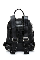 Women's Black Long Strap Backpack | Derimod Women's Black Long Strap Backpack | Derimod