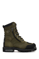 Harley Davidson Erkek Yeşil Riddick Deri Postal Bot | Derimod Harley Davidson Erkek Yeşil Riddick Deri Postal Bot | Derimod