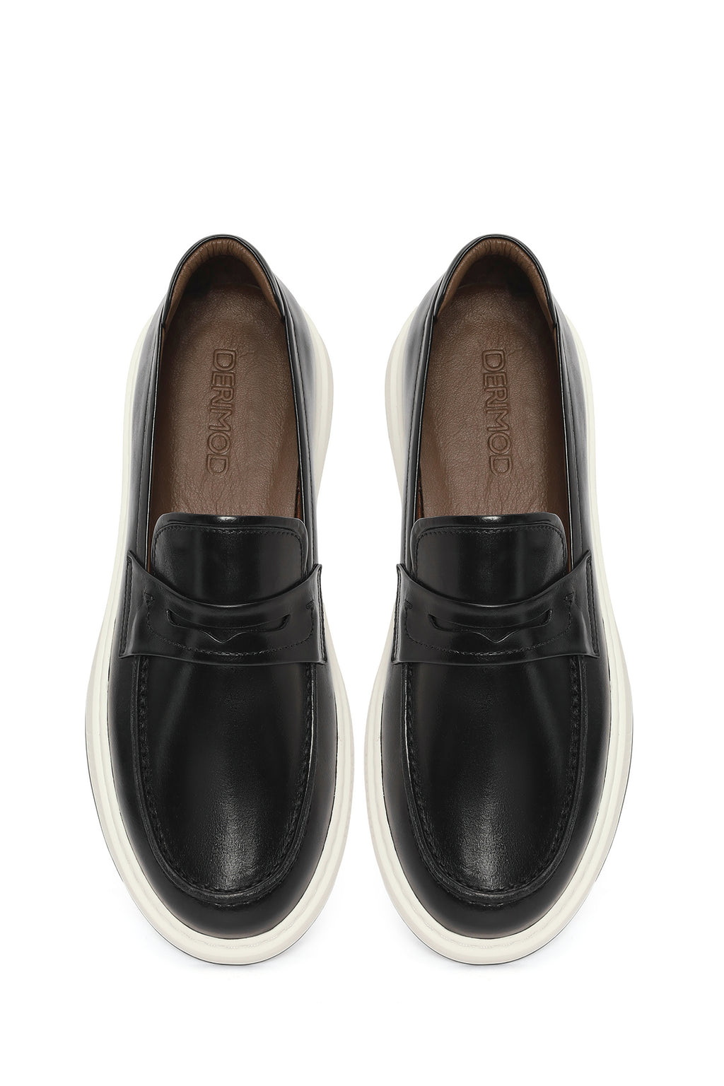 Erkek Siyah Deri Casual Loafer
