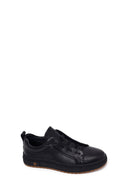 Erkek Siyah Bağcıklı Deri Sneaker | Derimod Erkek Siyah Bağcıklı Deri Sneaker | Derimod