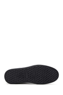 Erkek Siyah Bağcıklı Deri Sneaker | Derimod Erkek Siyah Bağcıklı Deri Sneaker | Derimod