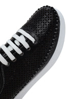 Women's Black Laced Thick Soled Shoes | Derimod Women's Black Laced Thick Soled Shoes | Derimod